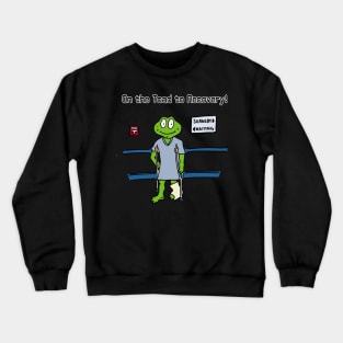 On The Road To Recovery-Broken Leg Crewneck Sweatshirt